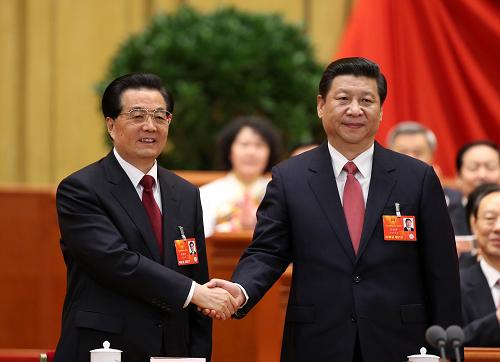 习近平当选中华人民共和国主席 李源潮当选副