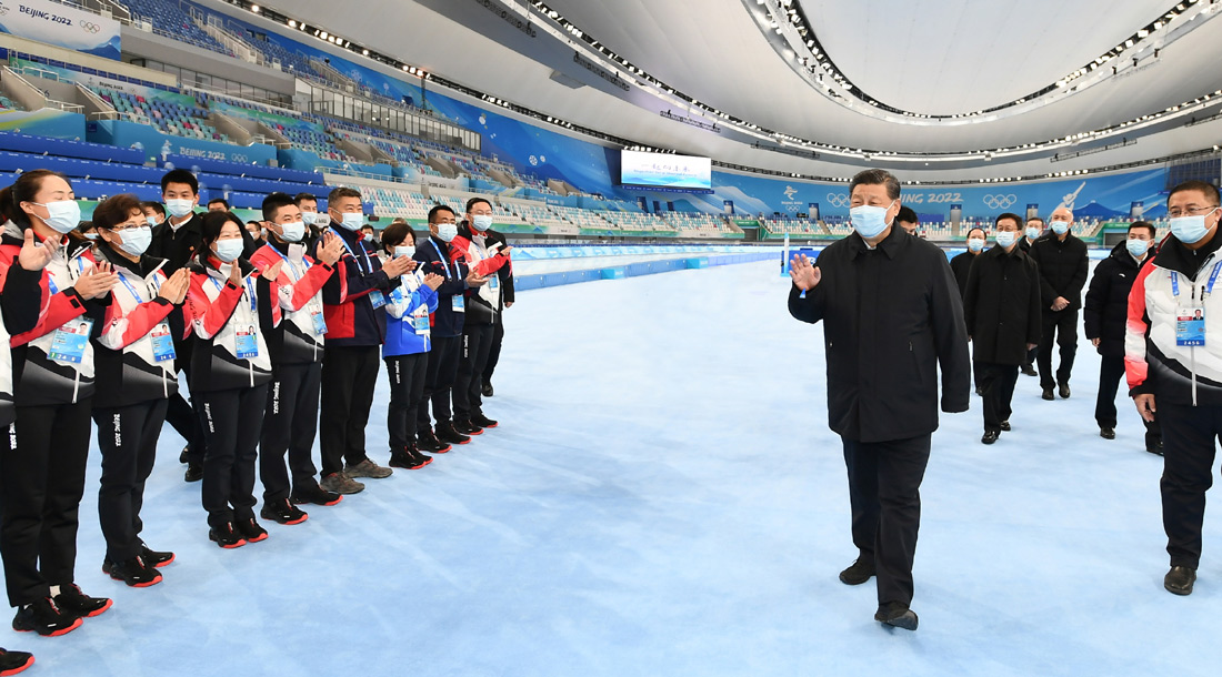 习近平在北京考察冬奥会、冬残奥会筹办备赛工作