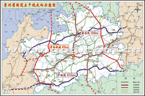 贵州省07年底前将建成十字交叉主骨架高速公路网