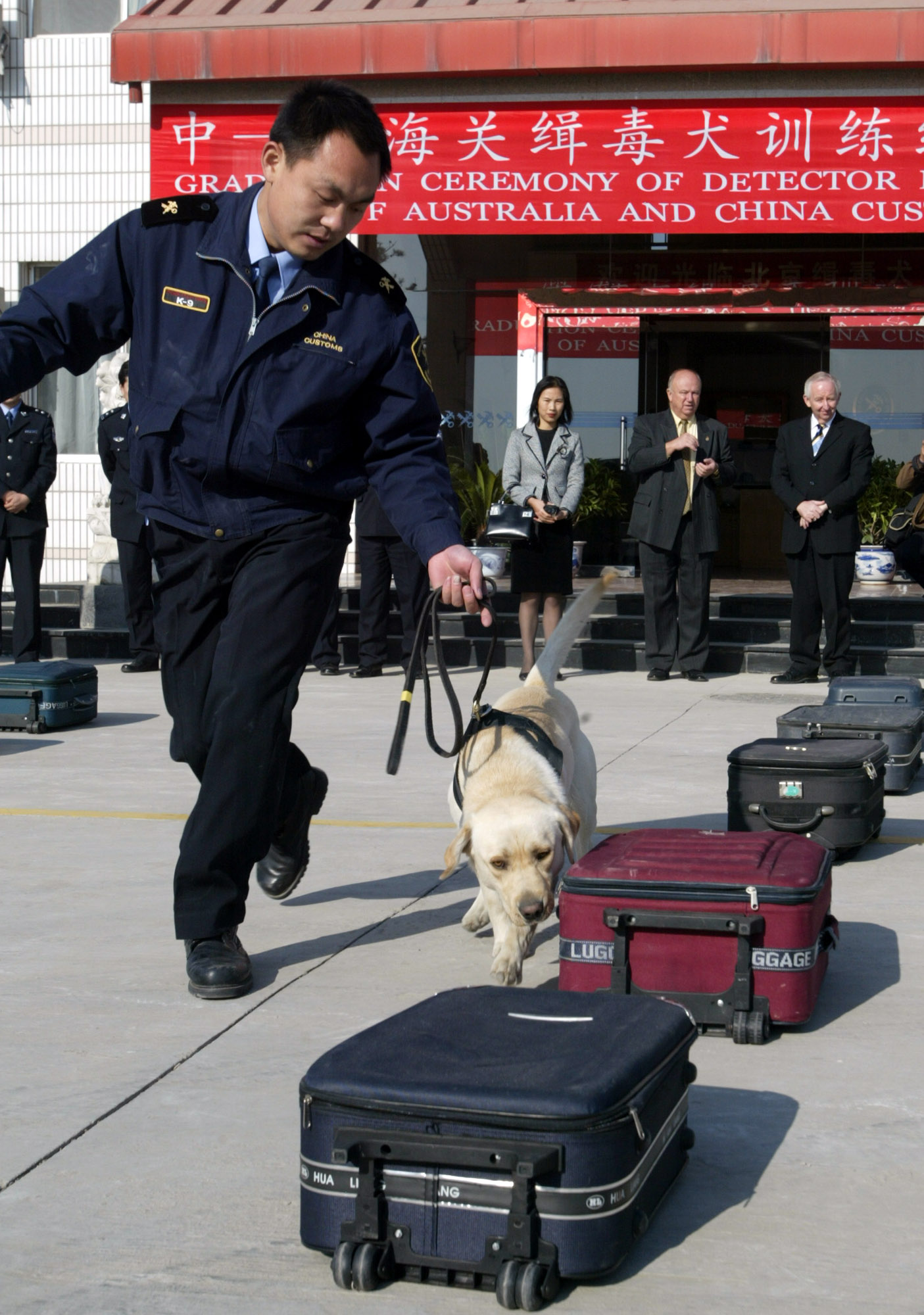 中澳海关缉毒犬训练举行结业典礼