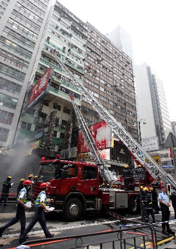 香港旺角嘉禾大厦火灾扑灭 已造成3人死亡50多人受伤