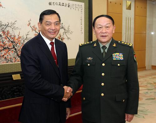 梁光烈会见印尼国防部副部长