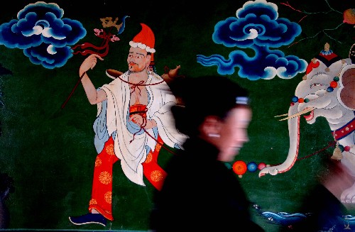 布达拉宫壁画修复工程完工