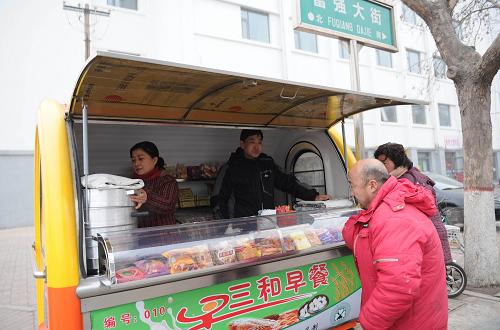 石家庄:放心早餐亭方便市民
