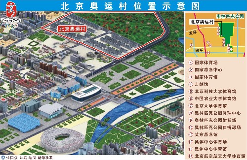 北京奥运村正式开放