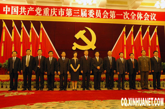 汪洋当选重庆市委书记 王鸿举,张轩当选副书记