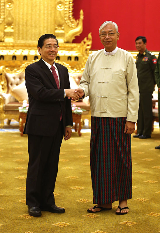 9月27日，缅甸总统在内比都会见郭声琨。