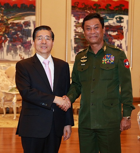 9月27日，国务委员、公安部部长郭声琨在内比都会见缅甸内政部部长觉瑞，并共同主持中缅第五次执法安全合作会议。