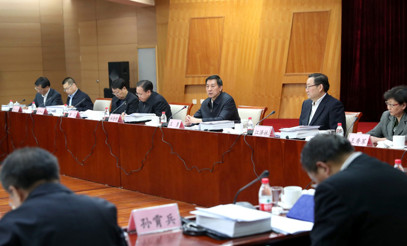 12月29日，国务委员王勇在北京出席国务院标准化协调推进部际联席会议第三次全体会议。