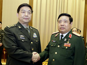 常万全会见越国防部长