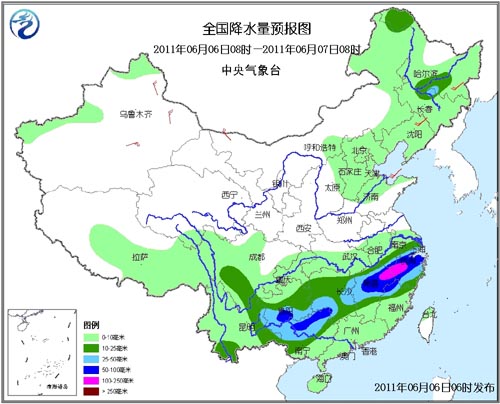 中央气象台:端午南方雨水强势 东北华北有阵雨