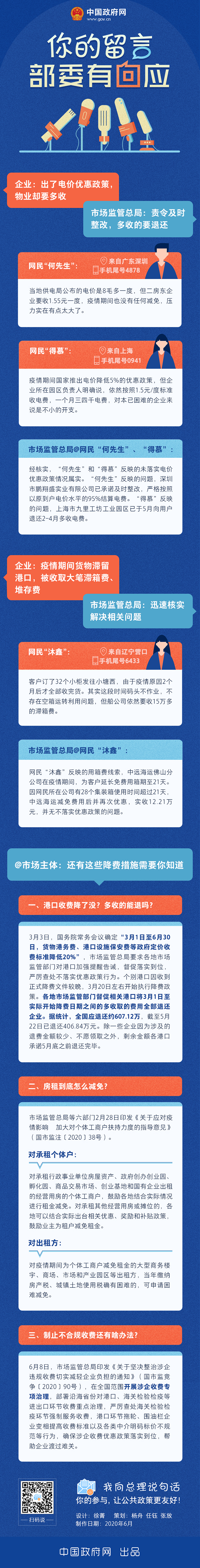 市场监管总局答网民关于“园区物业不落实电价优惠政策及港口船公司