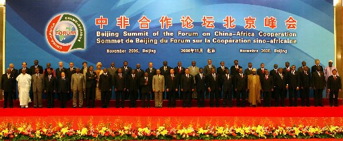 胡锦涛和中非合作论坛非洲成员国代表团团长等
