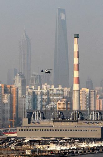 直升机空中巡逻世博园区(图1)