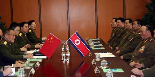曹刚川访问朝鲜