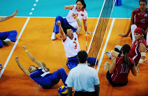 坐式排球:中国女队夺冠