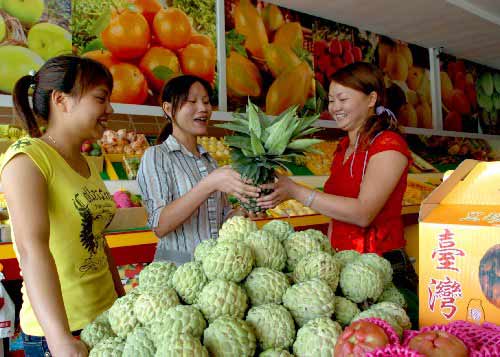 厦门台湾水果销售集散中心生意红火