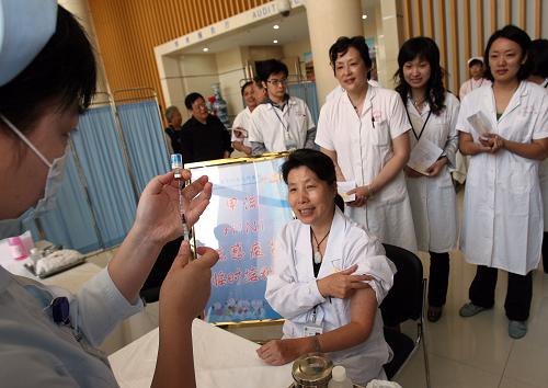上海启动甲型h1n1流感疫苗接种