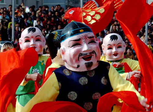 全国各地人民欢欢喜喜过春节