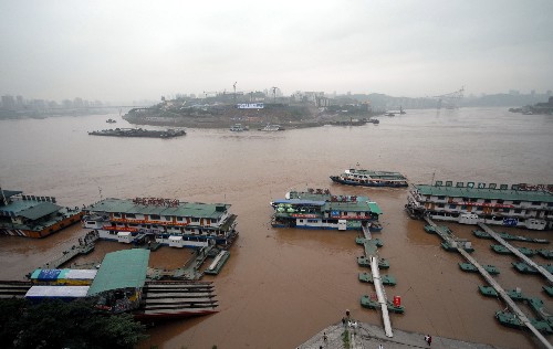 重庆长江、嘉陵江水位上涨