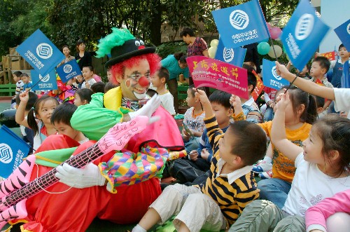 国际小丑献艺上海幼儿园
