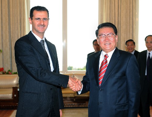 李长春会见叙利亚总统巴沙尔