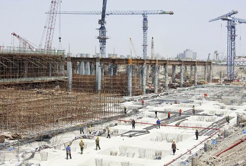 天津西站工程进入主体结构施工阶段