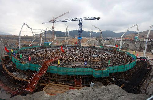 广东台山核电站一期工程2号机组核岛开工建设