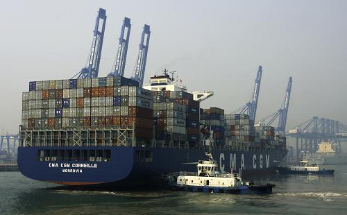 天津港1至9月货物吞吐量突破3亿吨