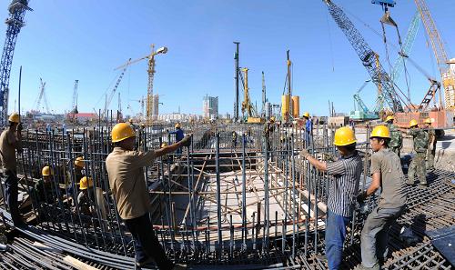 天津滨海新区中心商务区加紧建设