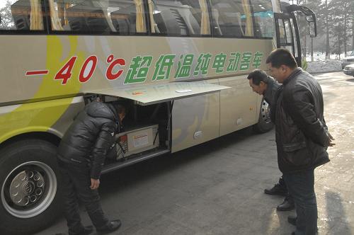 超低温纯电动客车在牡丹江试运行成功