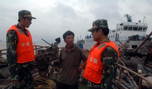 台风梅花逼近辽宁 大连边防支队做好海岸和渔