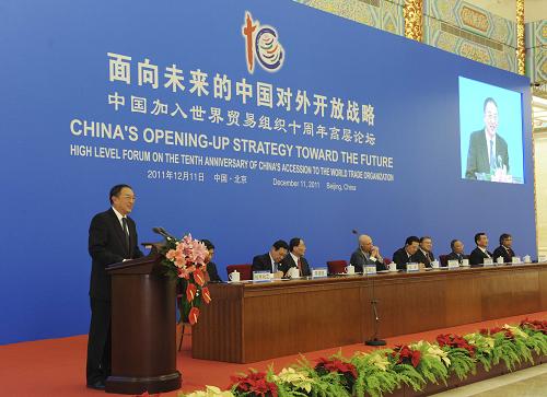 中国加入世贸组织十周年高层论坛举行