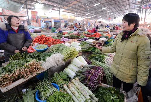 雨雪冰冻天气致南昌蔬菜价格猛涨