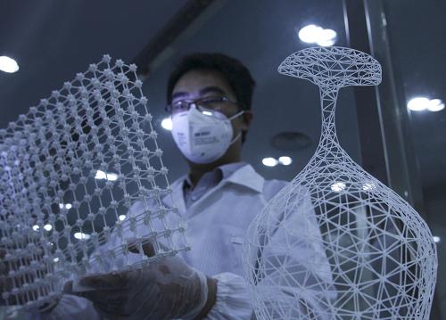 山东潍坊:3D打印聚沙成塔