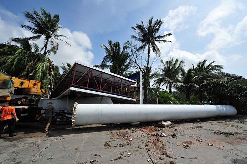 三亚:台风海燕破坏严重
