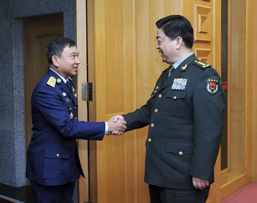 国国务委员兼国防部长常万全在北京八一大楼