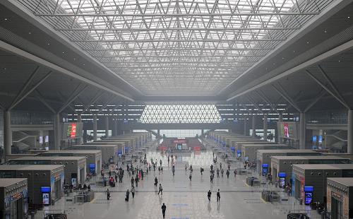 京广高铁郑州东站一年发送旅客439万人次