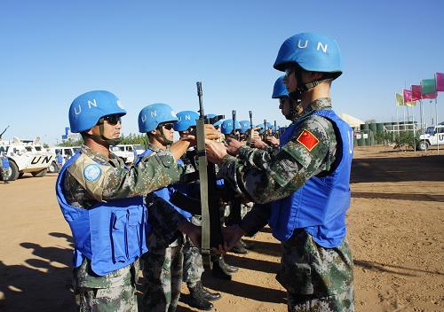 中国赴苏丹维和部队完成轮换