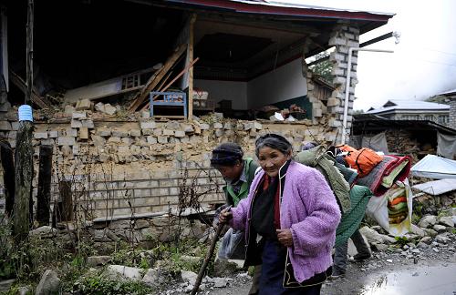 目击西藏亚东地震灾区