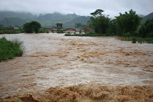 广西象州遭受严重洪涝灾害