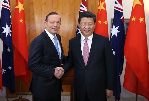 习近平同澳大利亚总理阿博特举行会谈 一致决定建立中澳全面战略伙伴关系_滚动新闻_中国政府网