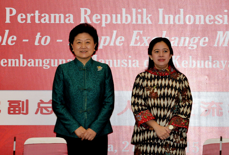 习近平主席和印尼总统佐科分别向中印尼副总理