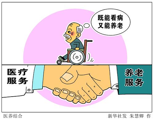 智慧养老【172】漫画：医养结合