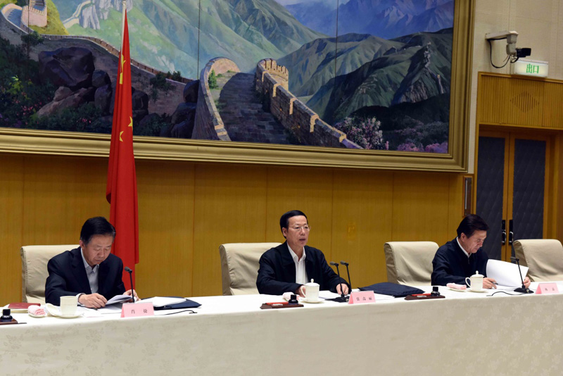 3月21日，全国棚户区改造工作电视电话会议在北京召开，中共中央政治局常委、国务院副总理张高丽出席会议并讲话。