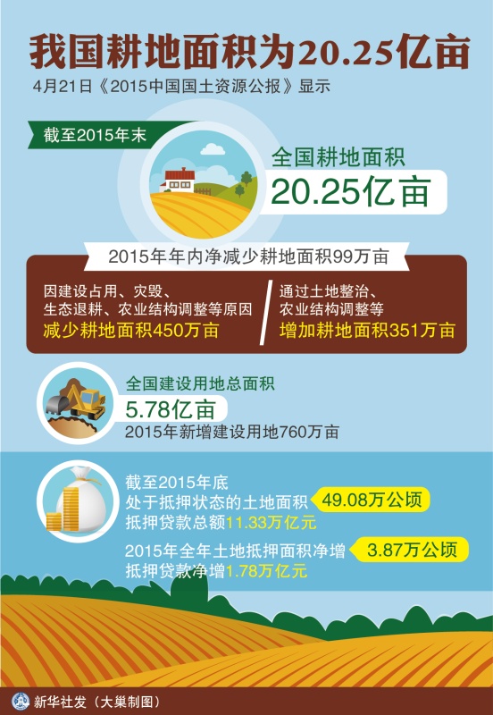 我国耕地面积为20.25亿亩_其他图解_中国政府网
