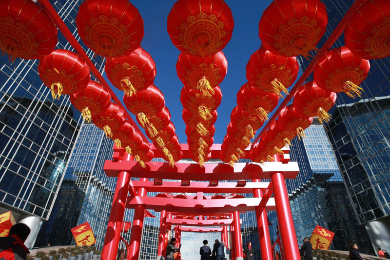 北京街头年味渐浓