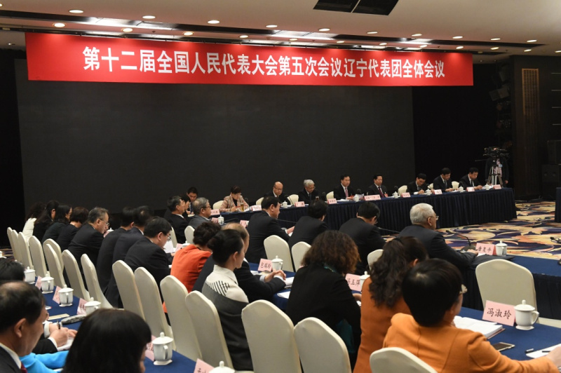 辽宁代表团全体会议向媒体开放