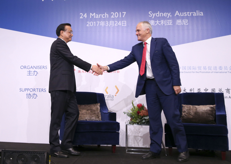 李克强出席中国-澳大利亚经贸合作论坛并发表