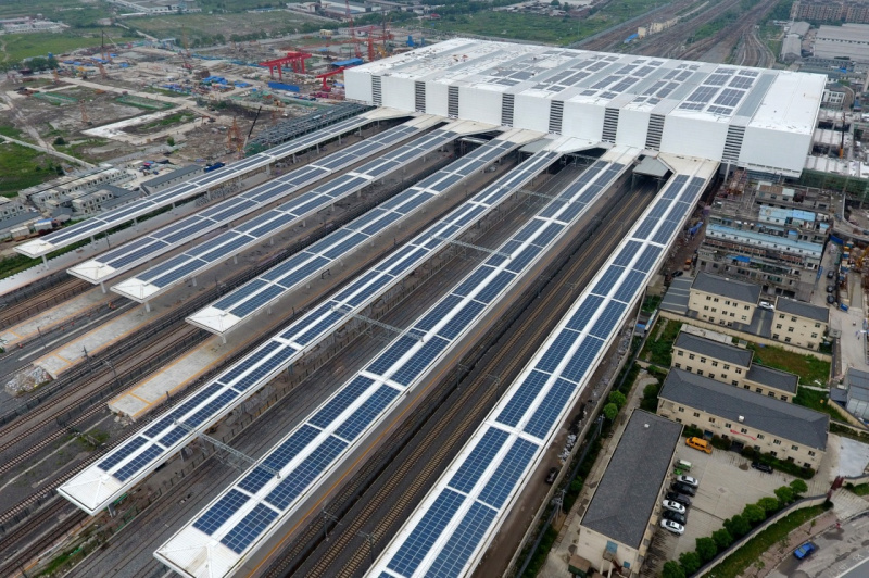 杭州火车南站建成4.2兆瓦屋顶光伏_图片新闻_
